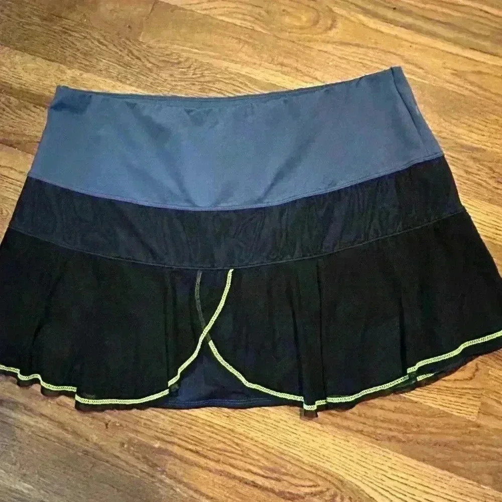 Desert‎ Vibes Black and Blue Layered Athletic, Pickle Ball, Tennis Skort, XL